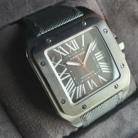 cartier santos 100 carbon for sale